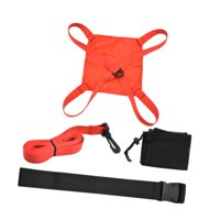 Magideal - Cinturón De Resistencia De Natación De Paracaídas De Natación, Entrenamiento De Velocidad Del Equipo, Niños Para Adultos Poliéster Práctico Tren De Na Rojo 20 Cm