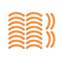 Magideal - 2 Piezas Recargas Para Rizador De Pestañas, Accesorio Cosmético, Herramientas De Maquillaje Portátiles, Almohadillas De Repuesto Para Rizador De Pest Naranja