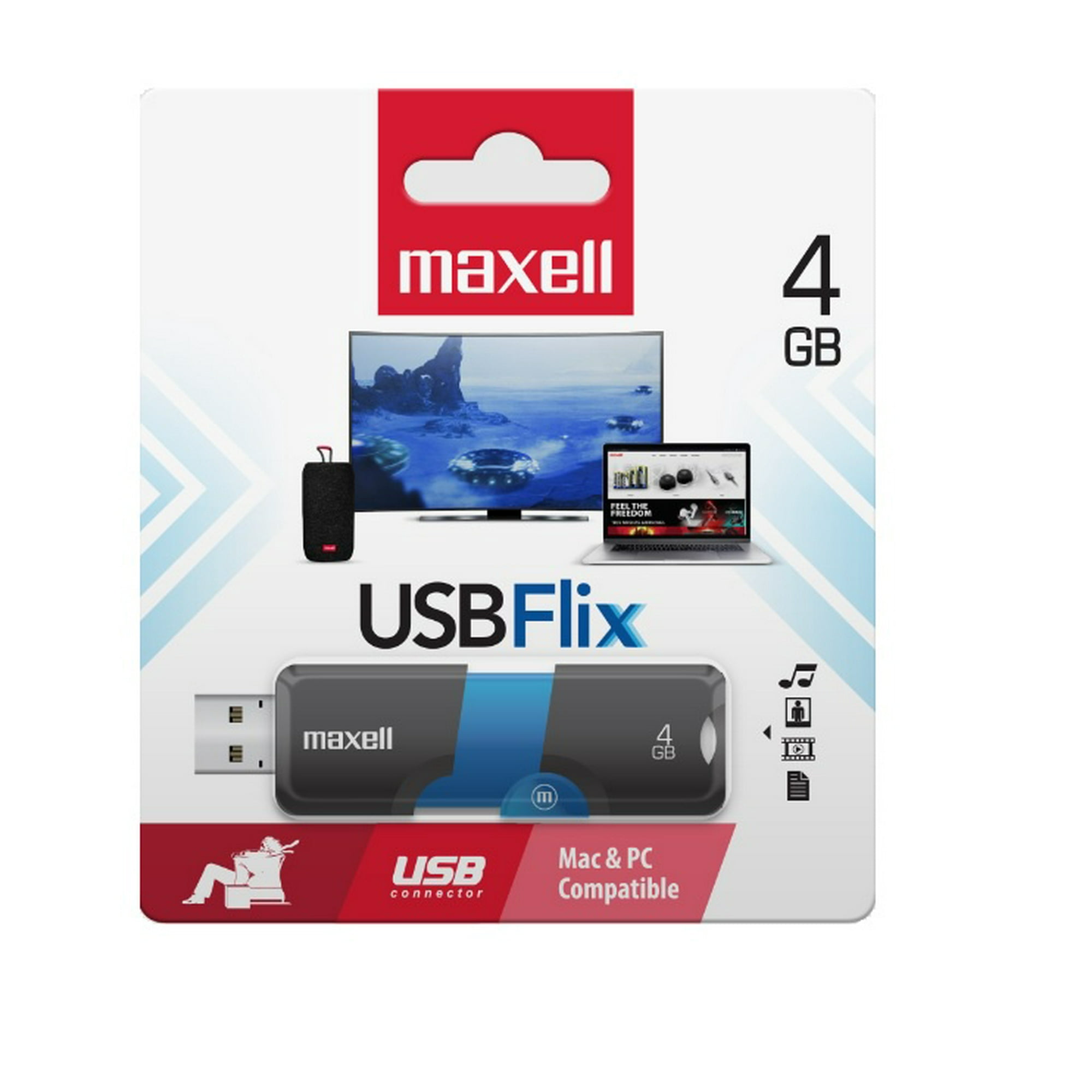Maxell - Pendrive Usb Flix 4gb