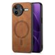 thumbnail image 3 of Magnetic Slim Case for Xiaomi Redmi K80 Pro with Camera Guard & Anti-Scratch Back Brown, 3 of 6