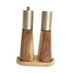 thumbnail image 3 of Juego De Molinillo De Sal Y Pimienta, Molinillo De Especias De Madera, Molinos De Sal Para Barra De Picnic Casera Con Bandeja, 3 of 5