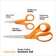 thumbnail image 2 of Set de tijeras Fiskars con mango naranja de 8" y 5", 2 of 7