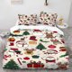 thumbnail image 1 of Christmas Elements Themed Bedding Set | Includes 1 Duvet Cover and 2 Pillowcases Soft and Comfortable Suitable for All Seasons, 1 of 5