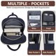 thumbnail image 3 of Mochila bagswan 17.3" con puerto de carga USB e impermeable – Azul marino, 3 of 6