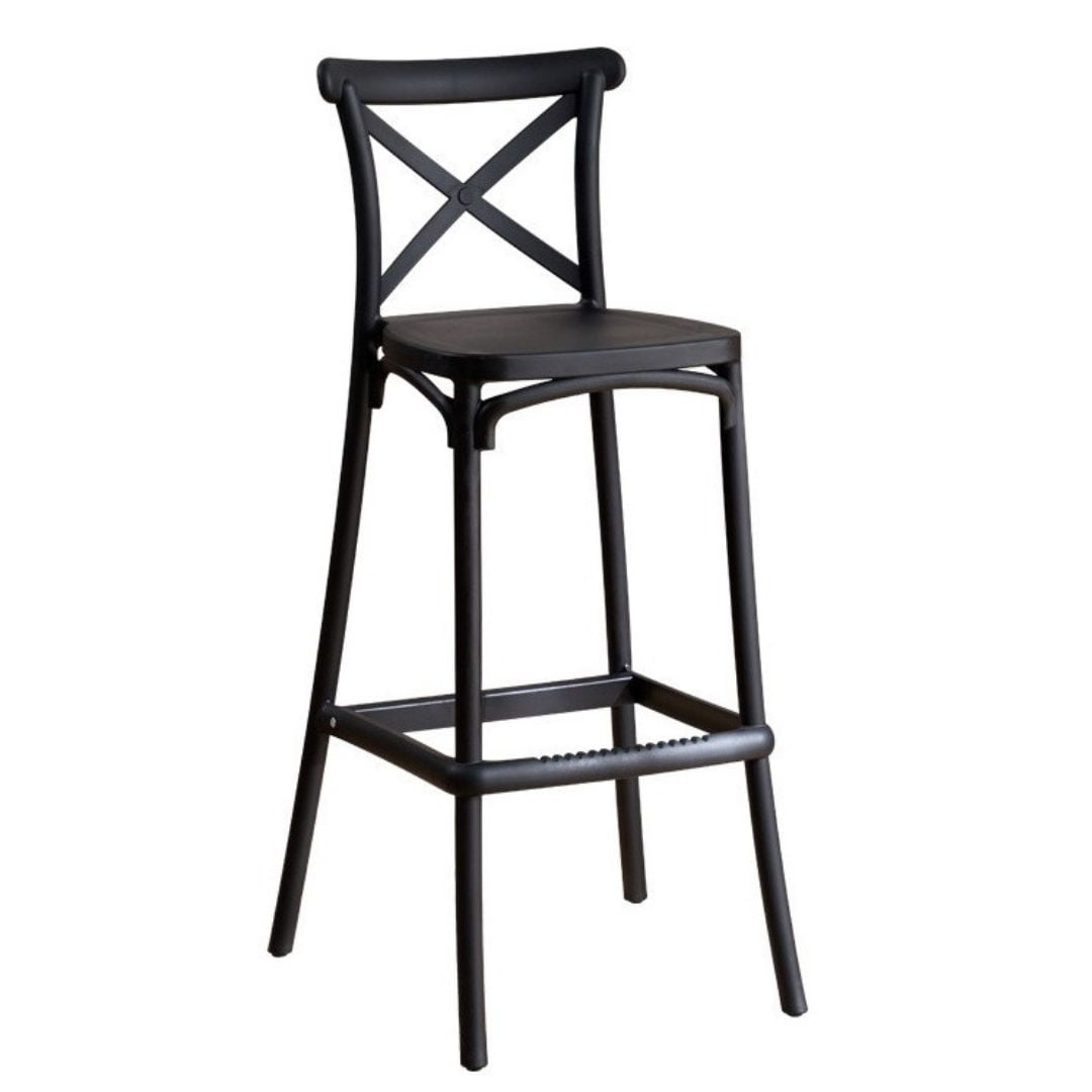 Oh! Mi Hogar ® - Taburete Crossback Light Negro 65cm