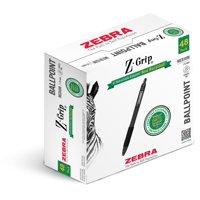 Paquete De 48 Bolígrafos Retráctiles Zebra Pen Z-Grip Recycled 1.0 Mm