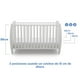 thumbnail image 3 of Cuna de madera CoBaby 3 en 1 mahuida Blanca, 3 of 6