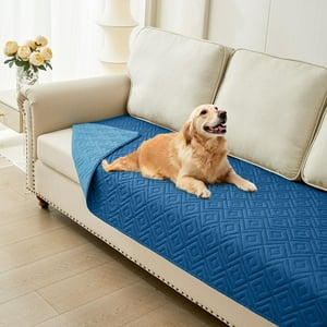 Manta Impermeable Para Perros Hyha Para Cama, Sofá Y Muebles, Color Azul Marino