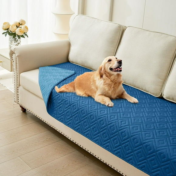 Manta impermeable para perros Hyha para cama, sofá y muebles, color azul marino