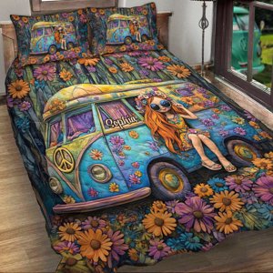 Milsleep - Awesome Caravan - Juego De Edredón Hippie Personalizado