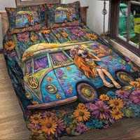Milsleep - Awesome Caravan - Juego De Edredón Hippie Personalizado