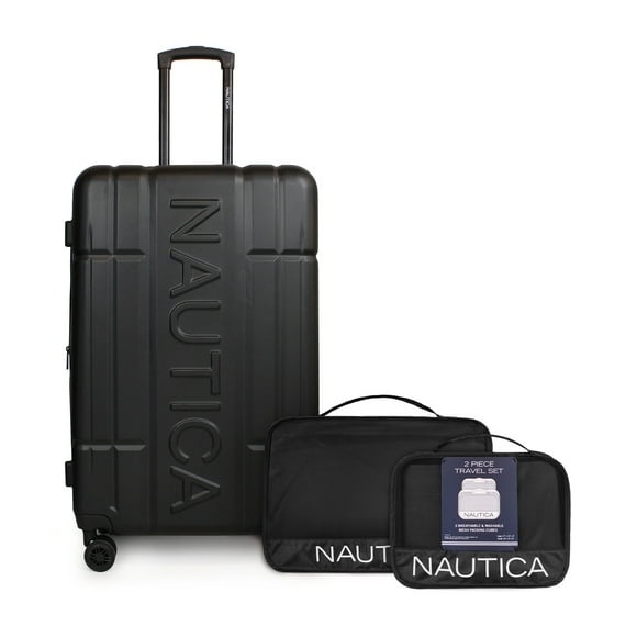 Pack Maleta grande L (23 Kg) Amsterdam Negro + Organizador de viaje 2 Pzas. Negro
