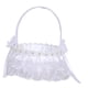 thumbnail image 1 of Cesta De Ni?a De Flores Blancas De Encaje De Dama De Honor Para Mesa De Ducha De Boda Estilo De Compromiso F, 1 of 5