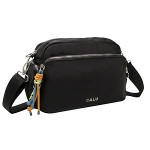 Calu Bags - Cartera Bandolera Louisa Microfibra Negro Calu