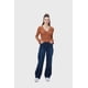 thumbnail image 4 of Polera Mujer Escote V Manga Flare Café, 4 of 4