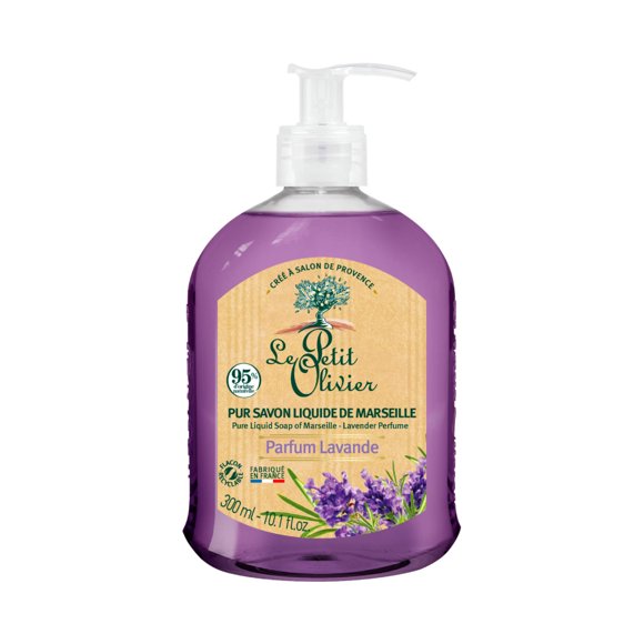 Jabón Le Petit Olivier liquido de Marsella Lavanda, 300 ml