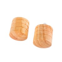 Metalhsa - Pack 2 Unidades Terminal Tope De Madera Natural 19 Mm