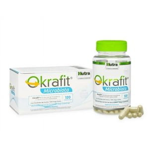 Nutrapharm - Quemador De Grasa Okrafit Microbiota Probiotix Atrapa Grasas