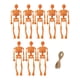 thumbnail image 1 of 8 Minifiguras De Esqueletos Para Fiestas De Halloween En Casa Embrujada, Figuras De Halloween De Color Naranja, 1 of 3