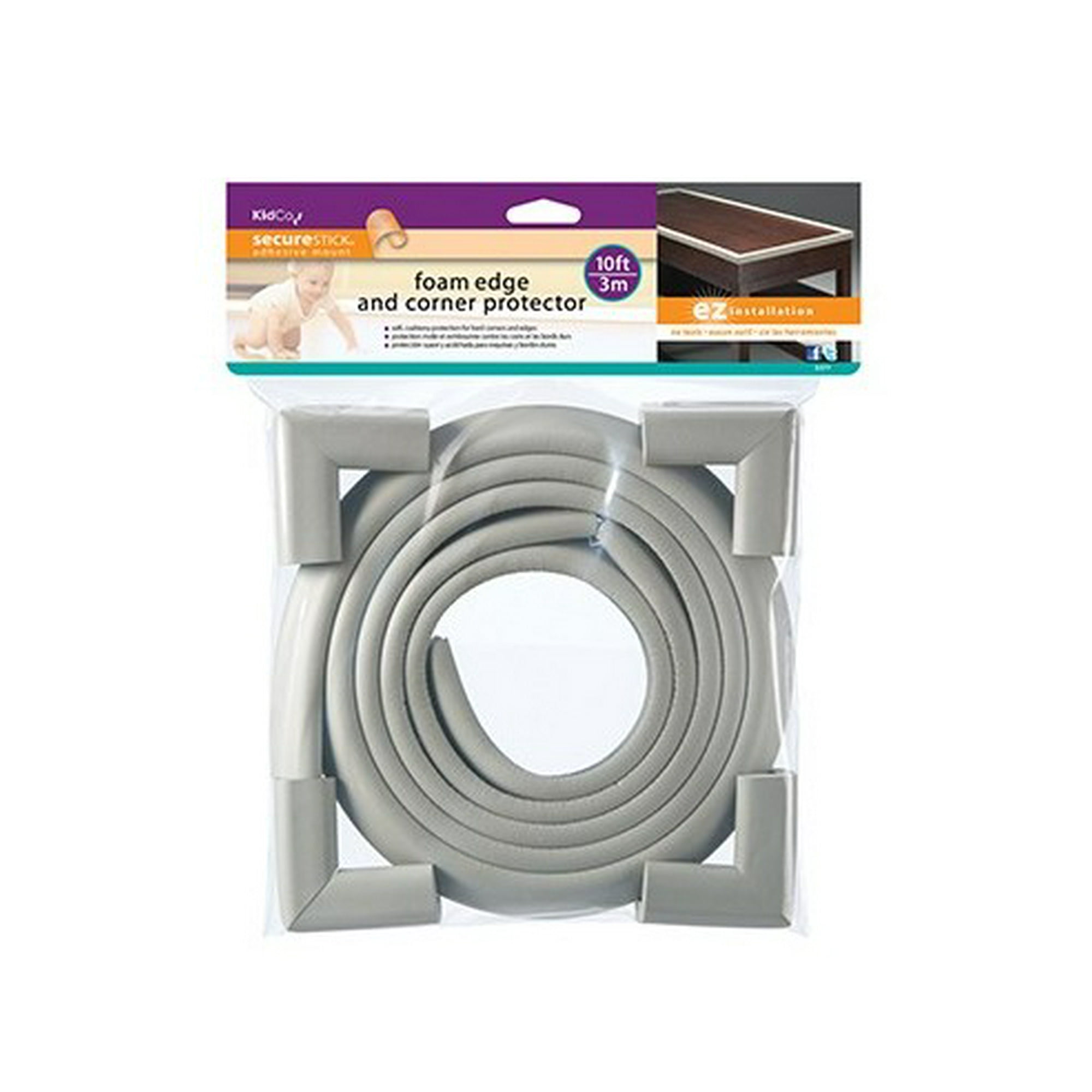 Kidco - Pack Protectores Bordes Y Esquinas Negro