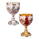 thumbnail image 2 of Copa De Vino De 2 Piezas Copa En Relieve Copa Elegante Vaso De Vidrio, 2 of 5
