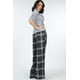 thumbnail image 3 of Pantalones Anchos con Estampado de Cuadros y Cintura Alta, 3 of 5