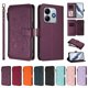 thumbnail image 3 of Funda Cartera Mariposa para [Xiaomi Redmi Note 14 4G] con Soporte y Cremallera Violeta, 3 of 6