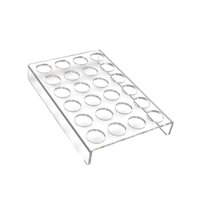 Magideal - Encimera Plana Soporte Para Cápsulas De Café Organizador De Cápsulas De Café Cajón De Almacenamiento Acrílico Transparente Bandeja Organizadora De Cáp 24 Hoyos