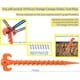 thumbnail image 2 of 10 estacas para carpa de 7,9 pulgadas, color naranja, con espiral de tornillo, resistentes, para camping, playa, lonas de lluvia y senderismo., 2 of 6