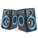 thumbnail image 1 of Altavoces para computadora RECCAZR SP2040 Surround USB con cable azul, 1 of 9