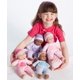 thumbnail image 3 of Conjunto de ropa para muñeca Berjusa 23‑25 cm Rosa intenso a rayas, 2 piezas, 3 of 4
