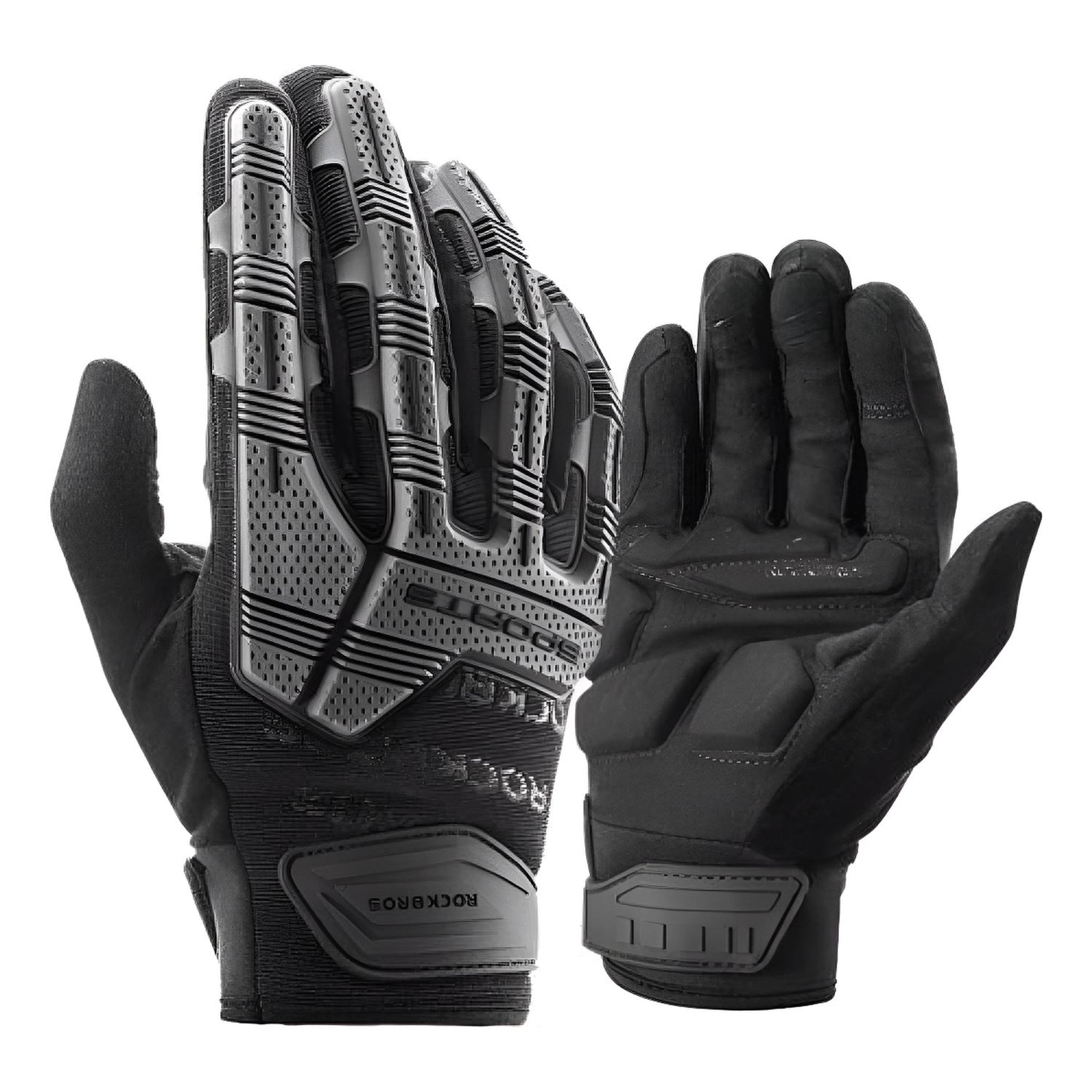 Guantes Con Protección Rockbros Moto Bicicleta Enduro Dh Negro L