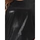 thumbnail image 5 of Agnes Orinda Trajes de Halloween para Mujeres Tallas Grandes Tops de Escuela Universitaria Metálicos Holográficos de Manga Corta para Conciertos y Fiestas 2X Negro, 5 of 6