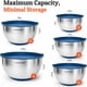 thumbnail image 2 of Tazones de Mezcla Priority Chef 1.5‑7 L Azul con Tapas Herméticas, 2 of 7