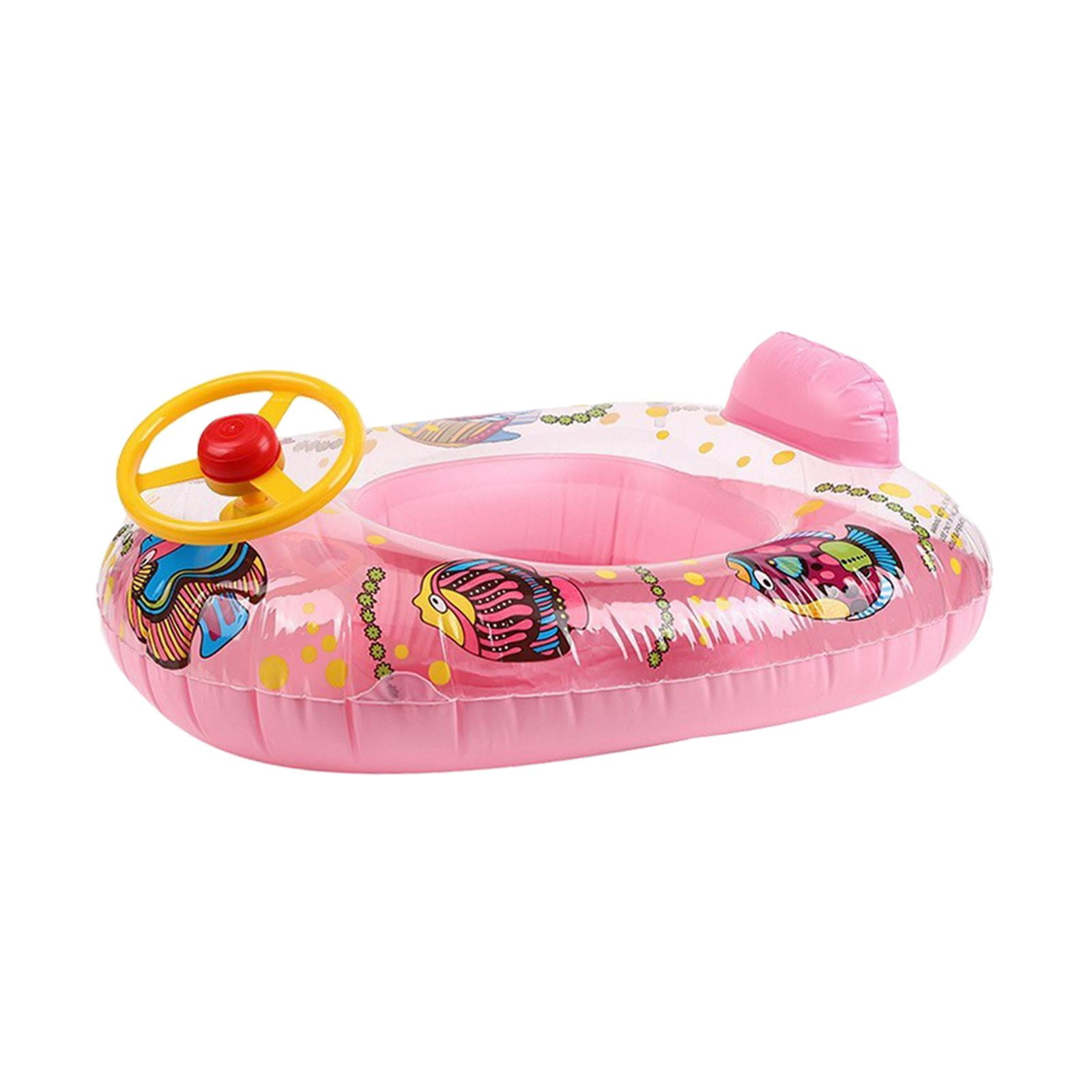 Ioensy - Piscina Inflable Para Niños Flotadores Asiento Tubo De Natación Niños Pequeños Bebé Natación Flotador Rosa