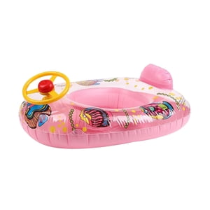 Ioensy - Piscina Inflable Para Niños Flotadores Asiento Tubo De Natación Niños Pequeños Bebé Natación Flotador Rosa