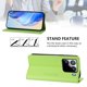thumbnail image 3 of Funda Billetera con Soporte para Xiaomi 15 Pro Bloqueo RFID Plegable Verde claro, 3 of 6