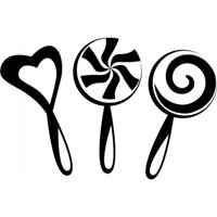 Rienda Libre Graphics - Decomural Lollipops Candy Sweets Ws-18013