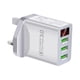 thumbnail image 2 of Cargador Rápido Pantalla Digital Portátil 3USB Carga Rápida Para Carga De Viaje Blanco, 2 of 5