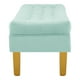 thumbnail image 3 of Banqueta Wood 2c Felpa 01 Verde Agua, 3 of 4