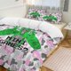thumbnail image 1 of Pale Pink Gorilla Tag Comforter Set Soft 3 Pcs Twin Bedding Sets Thicken for All Season, 1 of 5