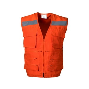 Jayson - Chaleco Geologo Multibolsillo X Espalda Naranja L