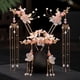 thumbnail image 2 of Gorgeous Handmade Chinese Long Faux Pearl Hairpin Earring Tiara Set - Perfect for Weddings & Bridal Headpieces!, 2 of 4