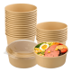 thumbnail image 1 of Pack50 envase bowl polipapel kraf desechable 500ml tapa, 1 of 3