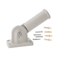 Magideal - Soporte Para Mástil De Bandera Con Herrajes, Aleación De Aluminio, Soporte Para Mástil De Bandera, Ajuste De Ángulo Múltiple, Base Para Mástil De Band