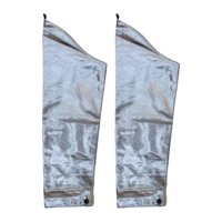 Magideal - Mangas Resistentes Al Calor De Papel De Aluminio Sobre La Manga, Lámina De Estaño, Protectoras Multifunción, Mangas Para Brazos Para Jardín, Adultos Y