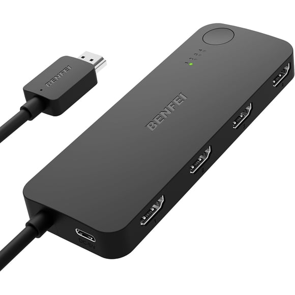 BENFEI HDMI Switch 4 in 1 Out 4K60Hz, 2K144Hz, HDCP 2.3