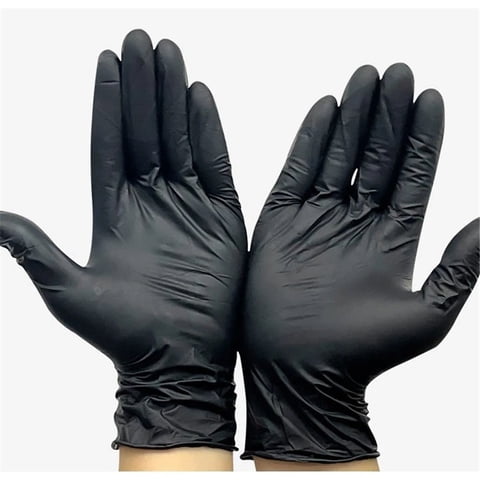 Xusx111 - Guantes Desechables De Nitrilo Paquete De 100, Guantes De Trabajo De Seguridad Libres De Látex Para Manija De Alimentos O Uso Industrial