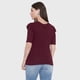 thumbnail image 2 of Polera Mujer Rib Vuelos Burdeo Corona, 2 of 5