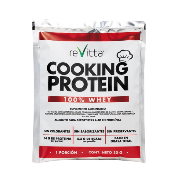 Suplemento Alimentario Cooking protein whey revitta sachet, 20 g